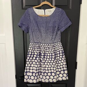 Madewell Blue and White Polka Dot Dress
